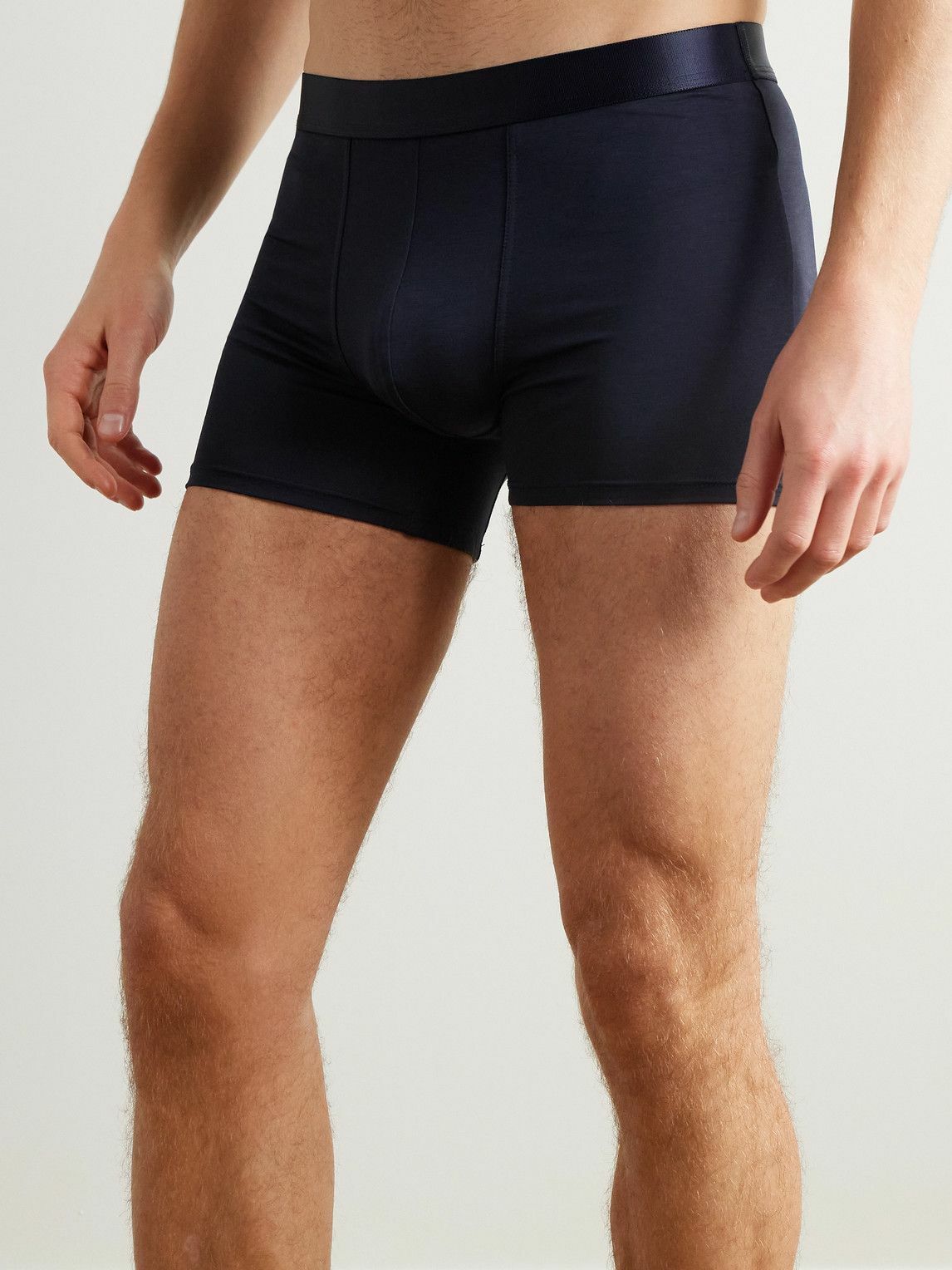CDLP - Three-Pack Stretch-Lyocell Boxer Briefs - Blue