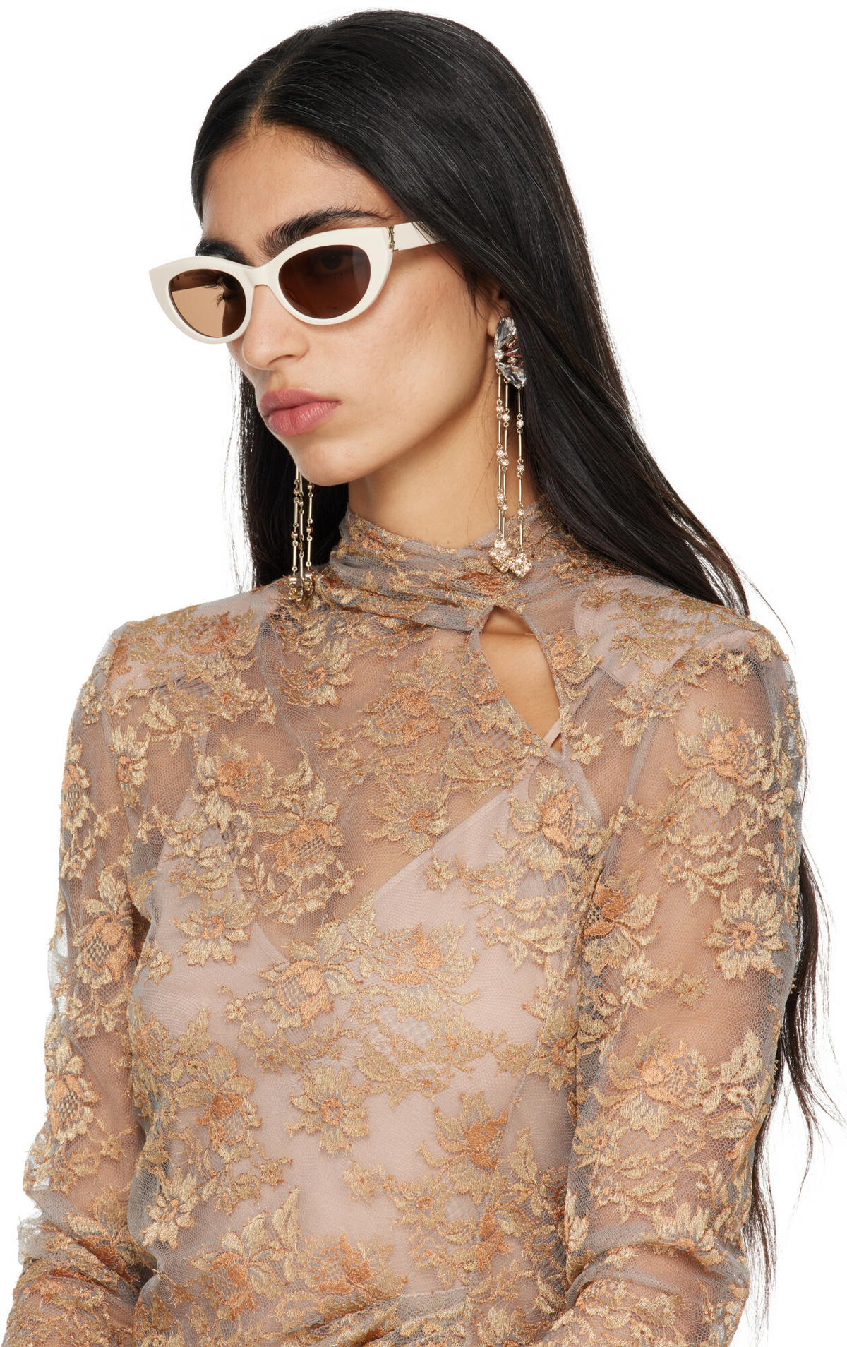 Saint Laurent Off-White SL M115 Sunglasses