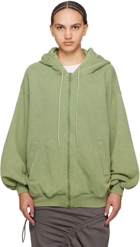 Photo: OPEN YY Green Wide Box Hoodie