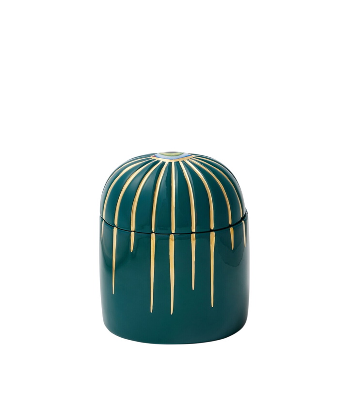 Photo: L'Objet Lito gold-plated porcelain candle