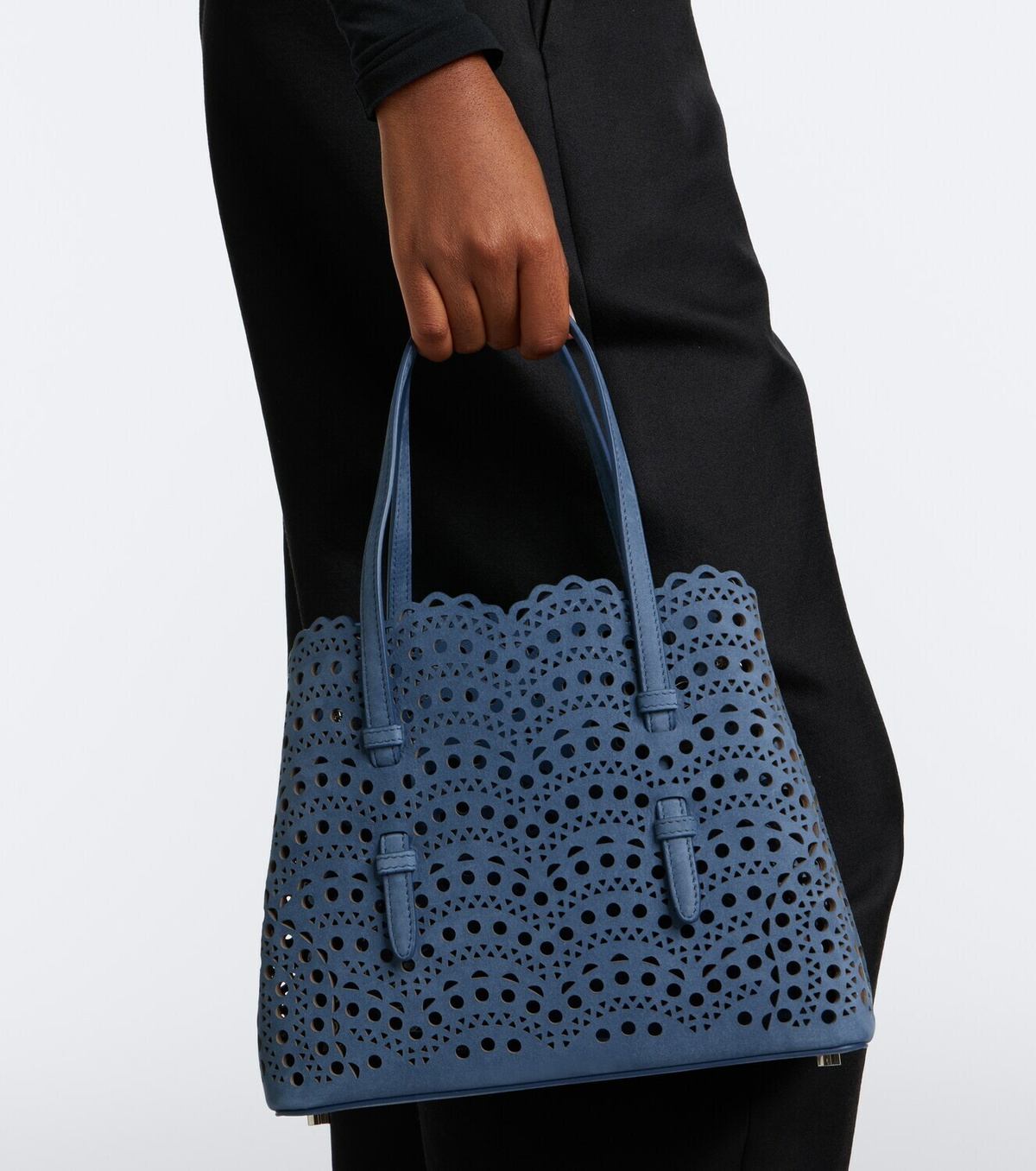 Alaïa Mina 20 Medium leather top-handle bag
