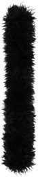 Anna Sui Black Faux-Fur Scarf