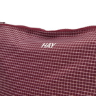 HAY Grid Pouch - Medium in Burgundy 