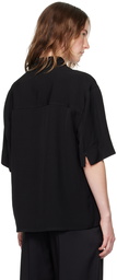 Jil Sander Black Embroidered Shirt