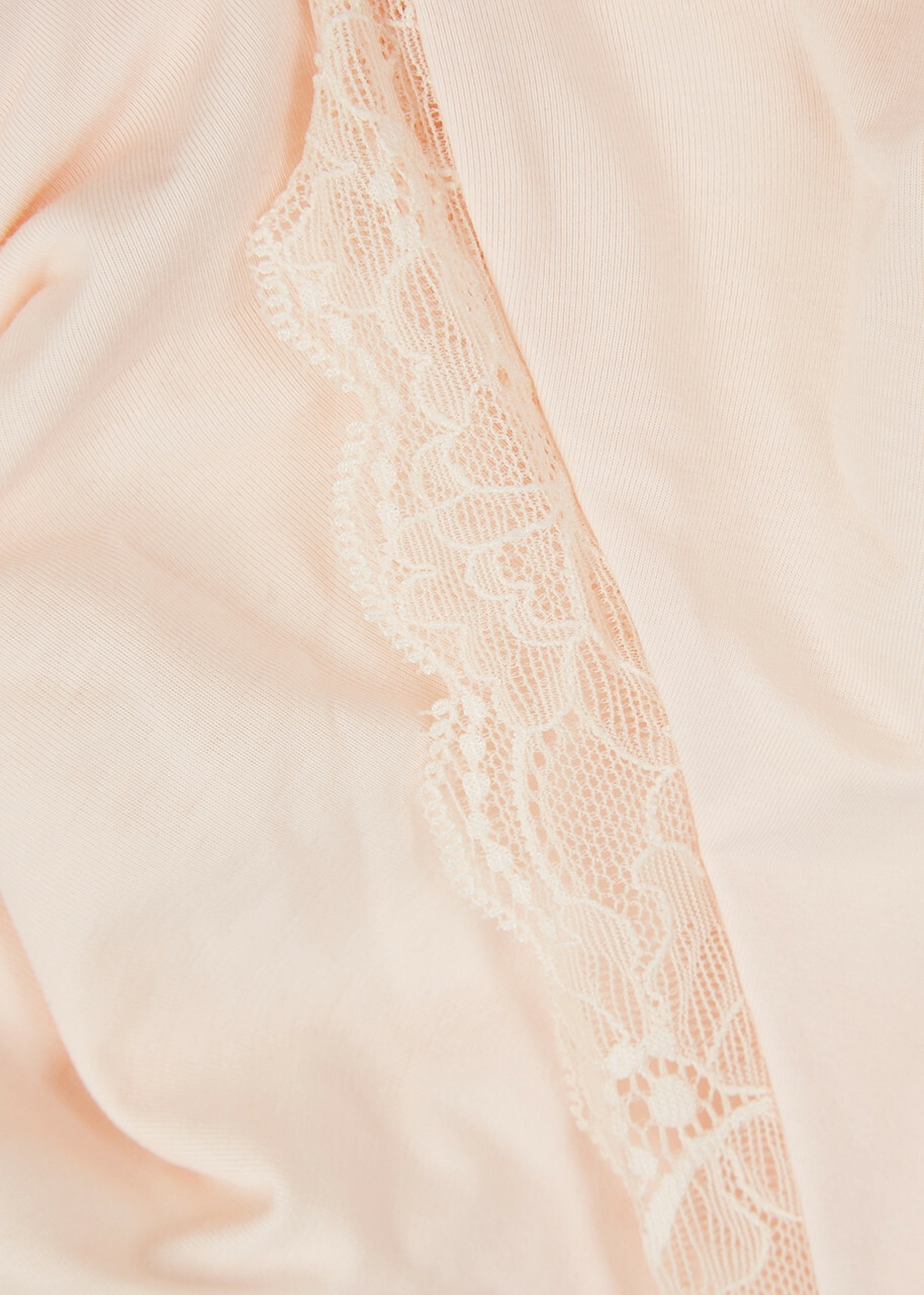 Hanro Lace-trimmed Soft-cup bra Nude