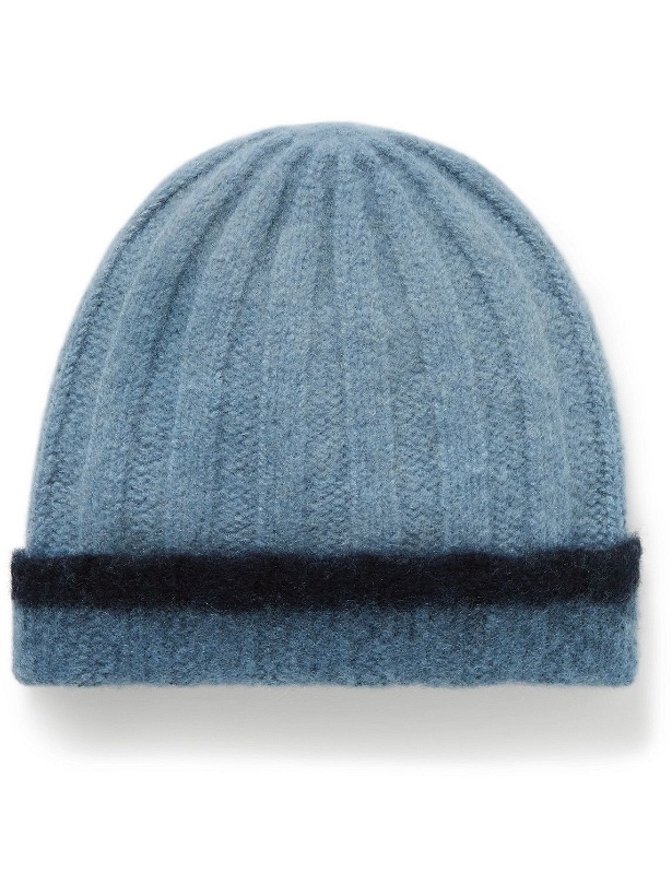 Photo: James Perse - Dip-Dyed Ribbed Cashmere Beanie