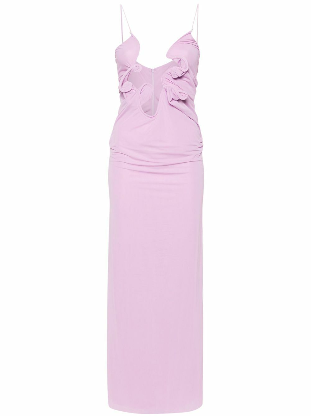 strapless open back dress Pink Ditsy Floral Mini Dress | Babydoll Dress main image 1