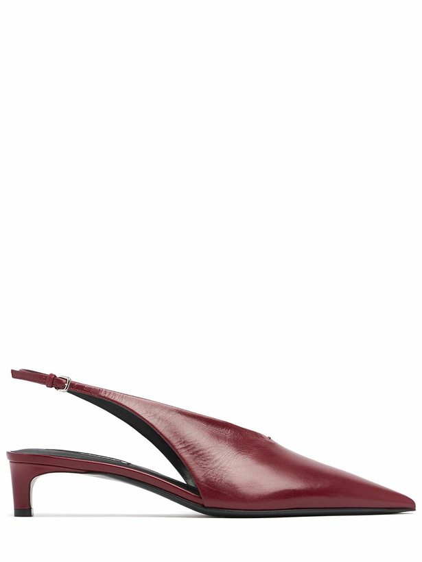 Photo: JIL SANDER 35mm Leather Slingback Heels