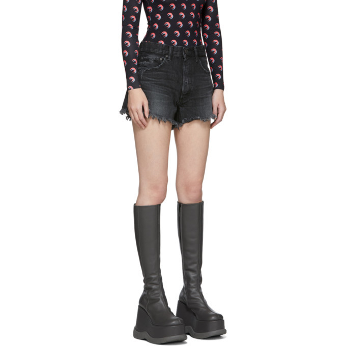 Moussy Vintage Black MV Brady Shorts