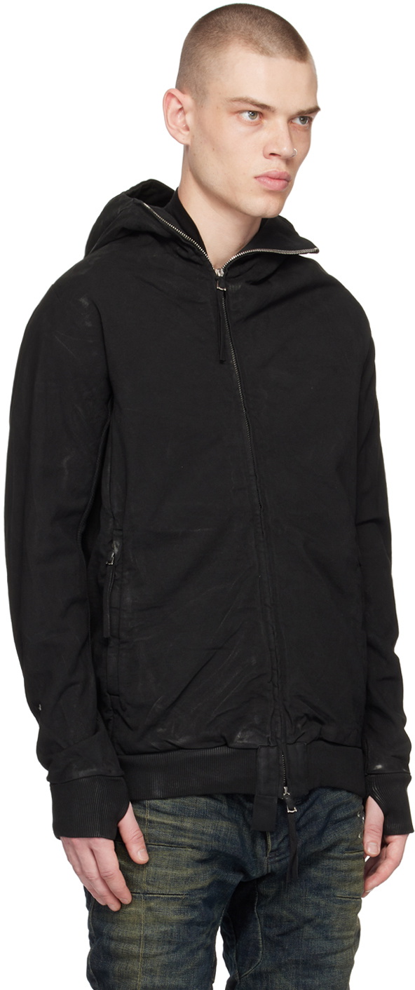 Boris Bidjan Saberi Black Paneled Hoodie