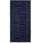 Vilebrequin - Sand Logo-Jacquard Cotton-Terry Beach Towel - Blue