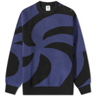 Soulland x Armor-Lux Button Crew Knit in Black