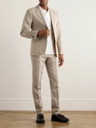 Club Monaco - Straight-Leg Linen-Blend Suit Trousers - Neutrals