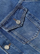 FRAME - Reconstructed Organic Denim Jacket - Blue
