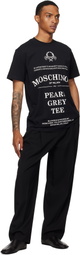 Moschino Black Printed Organic Cotton T-shirt