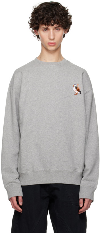 Photo: JW Anderson Gray Puffin Embroidered Sweatshirt