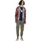 Greg Lauren Khaki Utility Sweat Cargo Pants