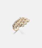 Rainbow K Blossom 14kt gold ring with diamonds