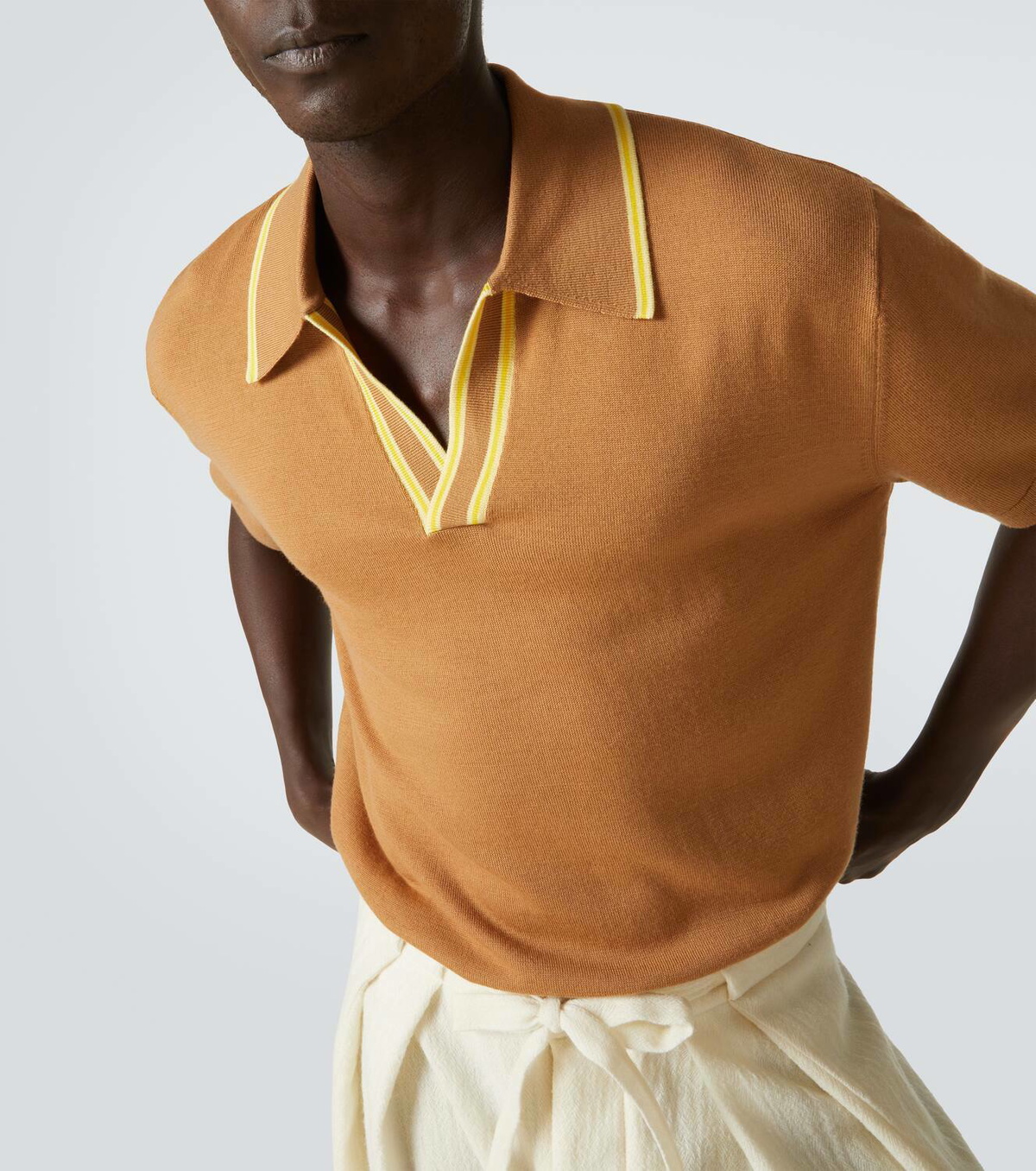 King & Tuckfield Wool polo shirt