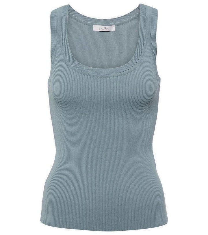 Photo: Max Mara Leisure Siro ribbed-knit crêpe tank top