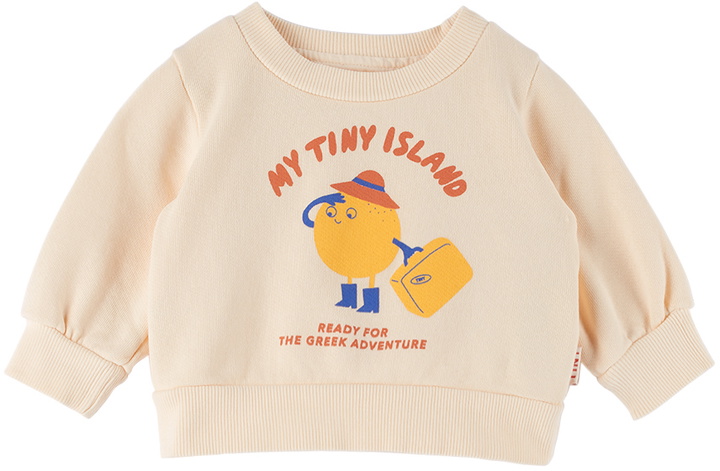 Photo: TINYCOTTONS Baby Beige 'My Tiny Island' Sweatshirt