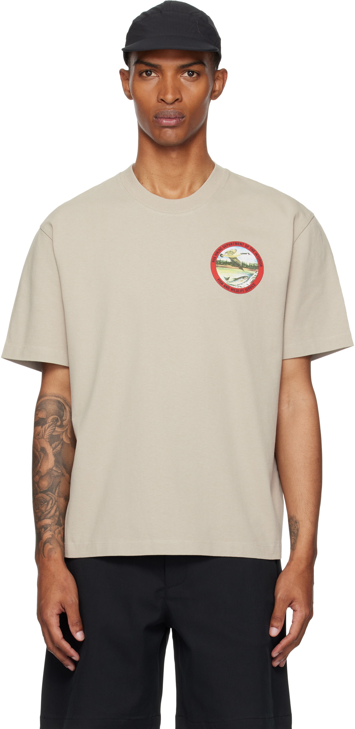 ROA Fireflies Recycled Polyester T-shirt ROA