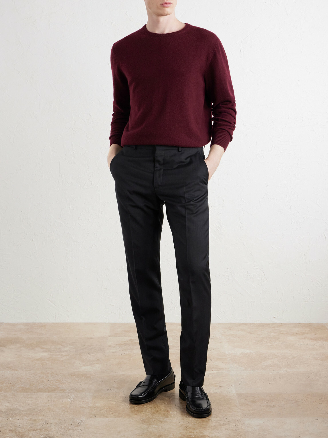 Polo Ralph Lauren - Straight-Leg Wool Suit Trousers - Black