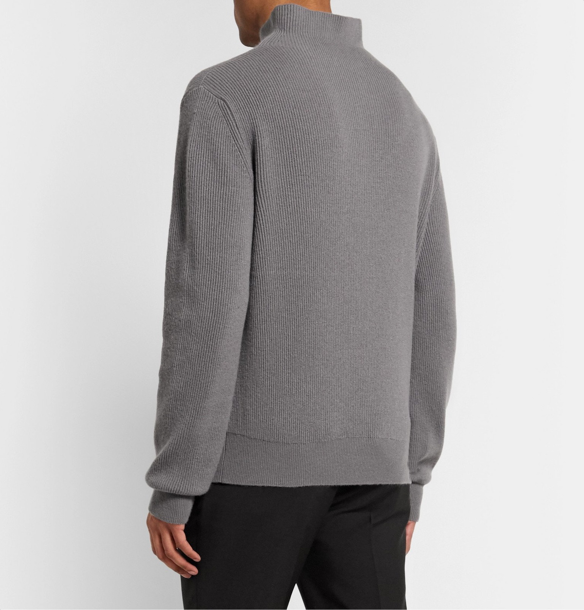 The Row - Daniel Ribbed Cashmere Rollneck Sweater - Gray The Row
