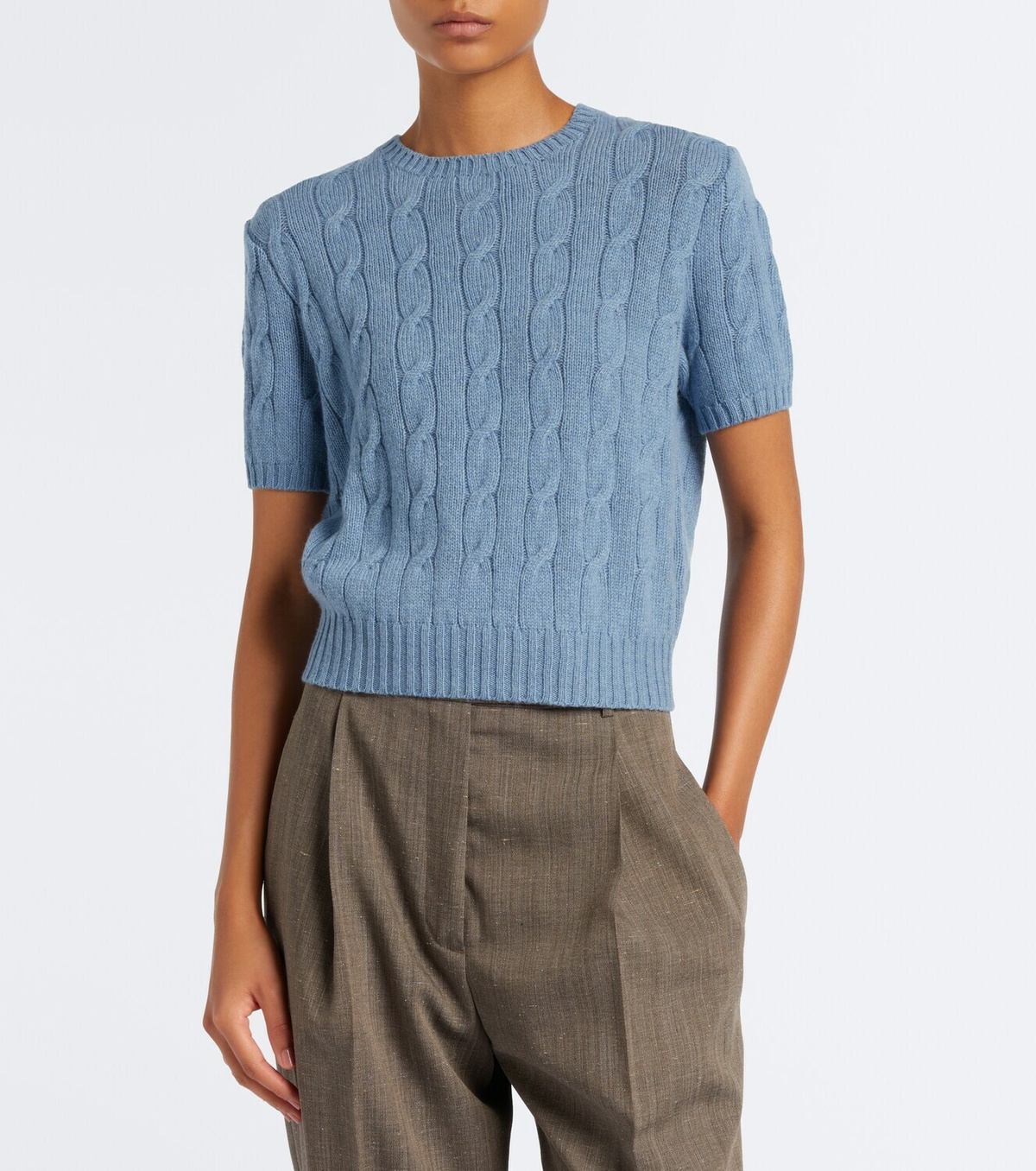 Ralph Lauren Collection Cable-knit cashmere sweater
