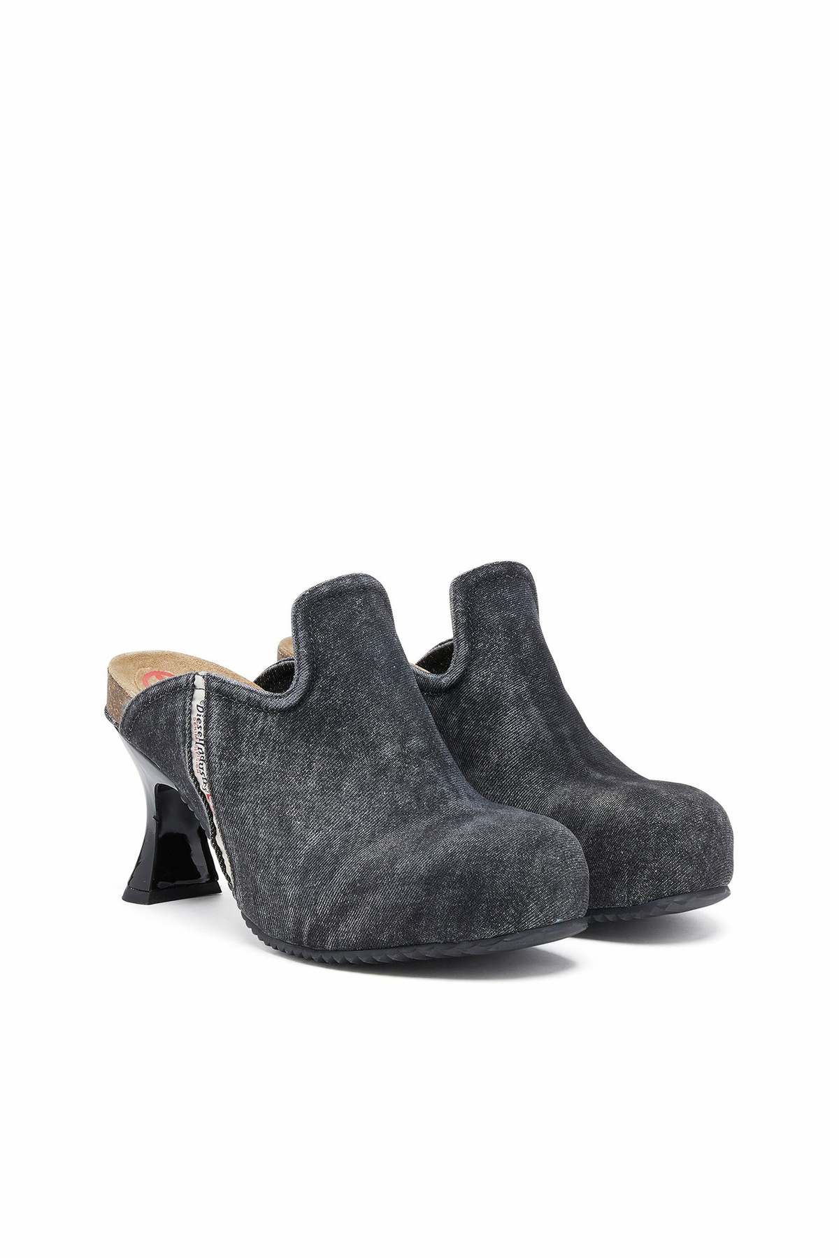 Diesel D-Woodstock-Denim mules - Mules Womens in Black Diesel