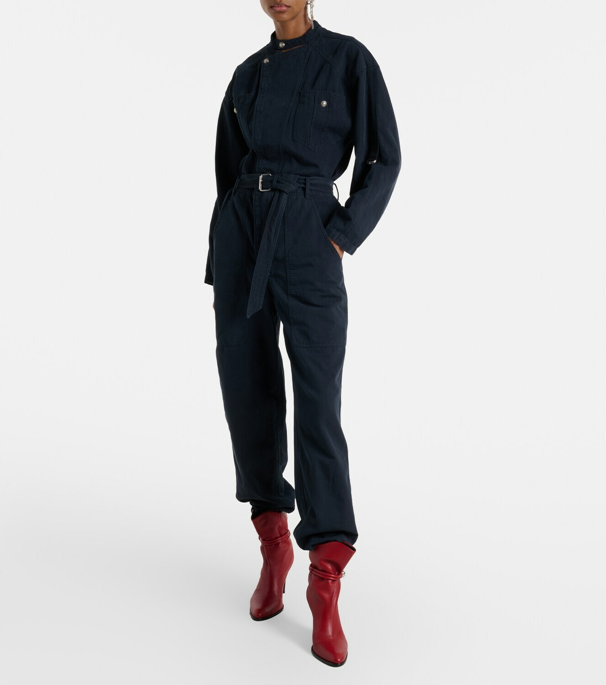 Marant Etoile Nessime cotton and linen jumpsuit