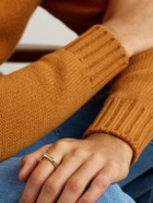 Ouie - M6 Small Brushed 14-Karat Gold Ring - Gold