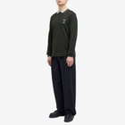 Fred Perry Men's x Craig Green Double Layer Long Sleeve Polo in Night Green