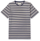 Oliver Spencer Loungewear - Alroy Striped Cotton-Jersey T-Shirt - Blue