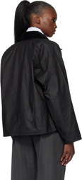 Barbour Black Transport Waxed Jacket