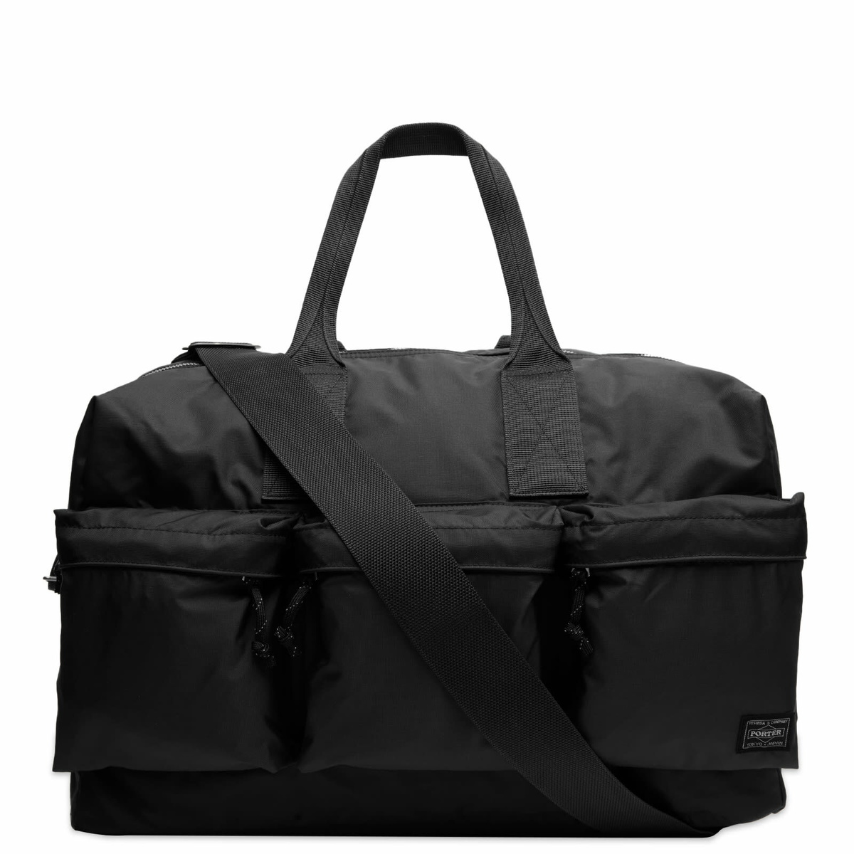 Porter-Yoshida & Co. Force 2-Way Duffle Bag in Black 