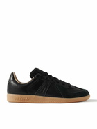 adidas Originals - BW Army Lux Suede-Trimmed Cracked-Leather Sneakers - Black