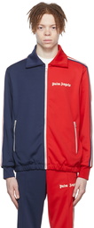 Palm Angels Navy & Red Polyester Sweatshirt