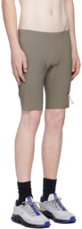 Satisfy Taupe Half Tight Shorts