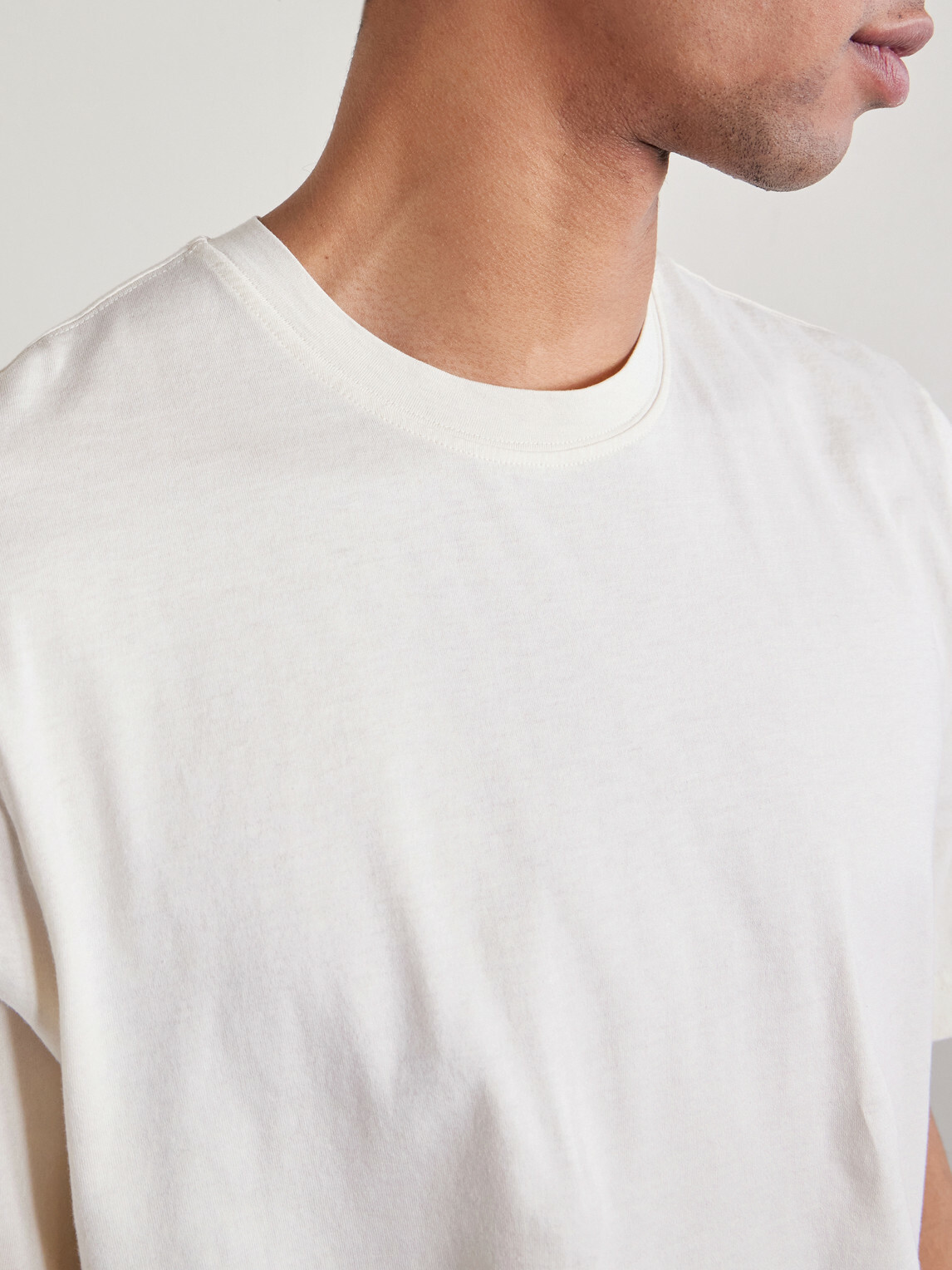 Lardini - Cotton and Silk-Blend Jersey T-Shirt - Neutrals