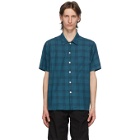 PS by Paul Smith Blue and Black Camp Plaid Shirt