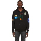 Diesel Black Alby-Patches Hoodie