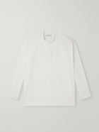 Studio Nicholson - Grandad-Collar Cotton-Poplin Shirt - White