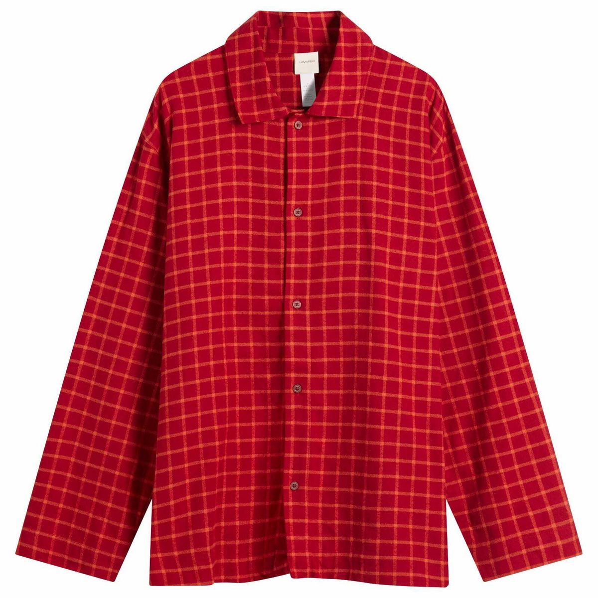 Calvin Klein Men's Flannel Pyjama Set in Red