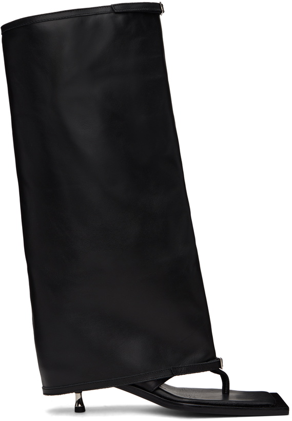 Photo: FIDAN NOVRUZOVA Black Kaia Stiletto Heel Trouser Sandals
