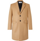 SAINT LAURENT - Slim-Fit Wool Overcoat - Brown