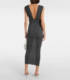 Alex Perry Ruched crêpe jersey midi dress