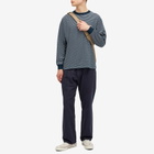 Danton Men's Long Sleeve Stripe Logo T-Shirt in Green/White