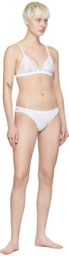 La Perla White Souple Slip Thong
