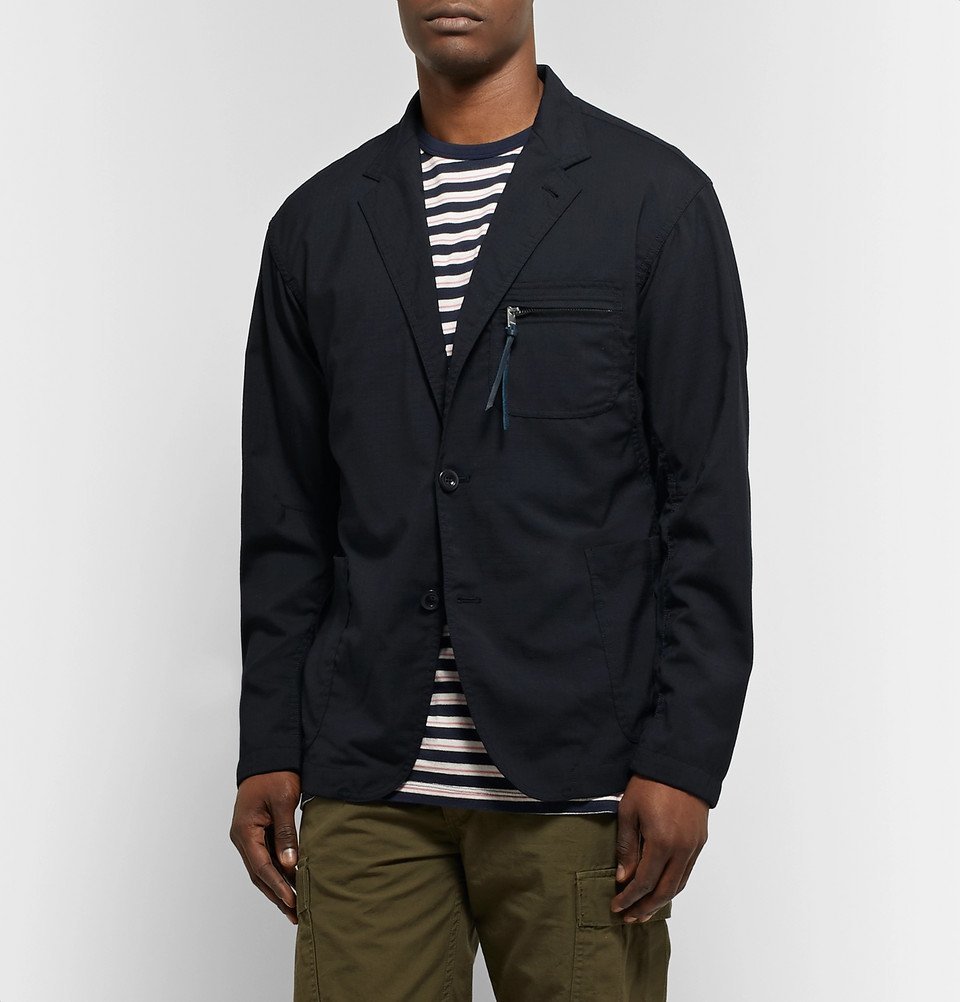 nonnative - Scientist Wool-Blend Ripstop Jacket - Midnight blue